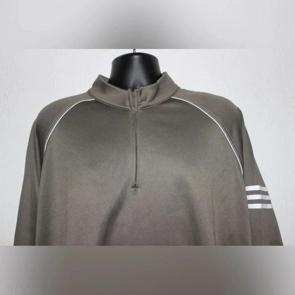 Adidas Golf Climalite Performance Quarter Zip Jacket 2XL - Picture 3 of 13